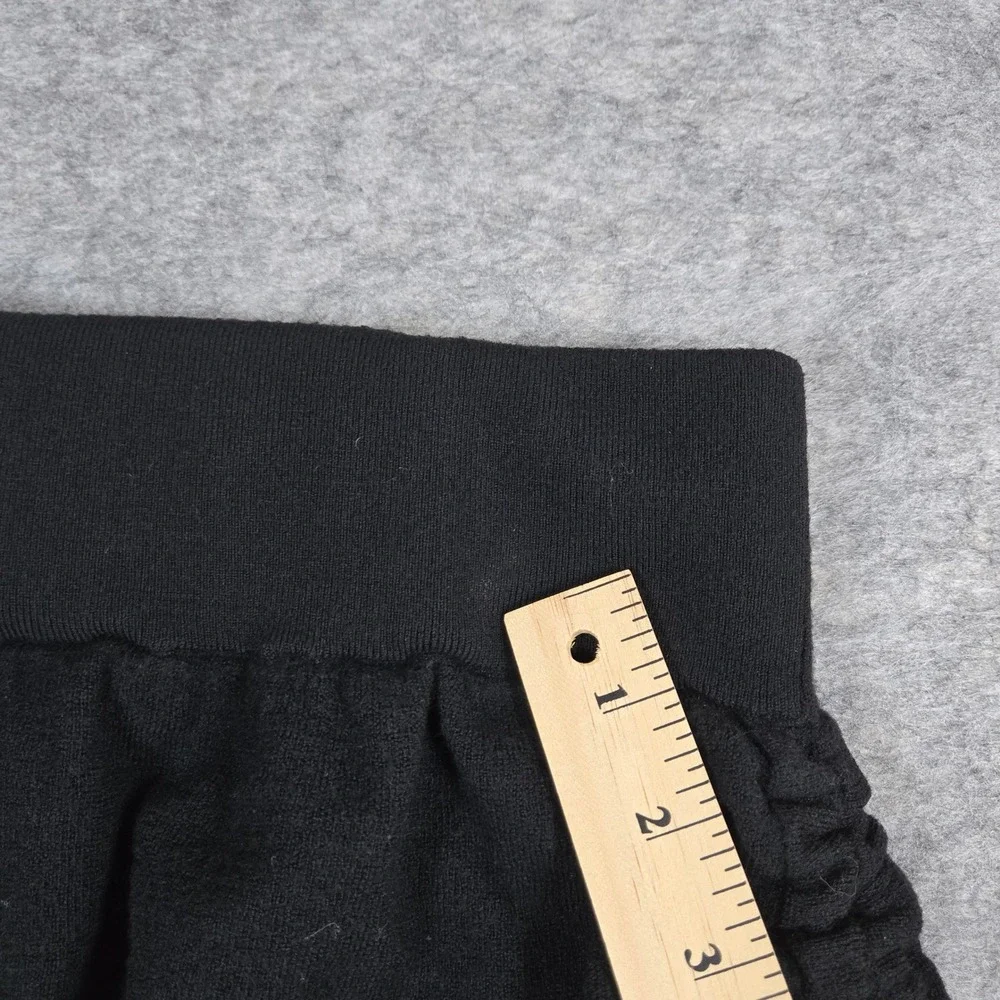 T‎ by Alexander Wang Womens Black Ruched Side Drape Knit Mini Skirt